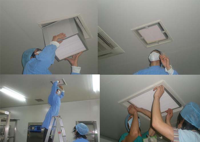 醫院手術室高效空氣過濾器更換安裝